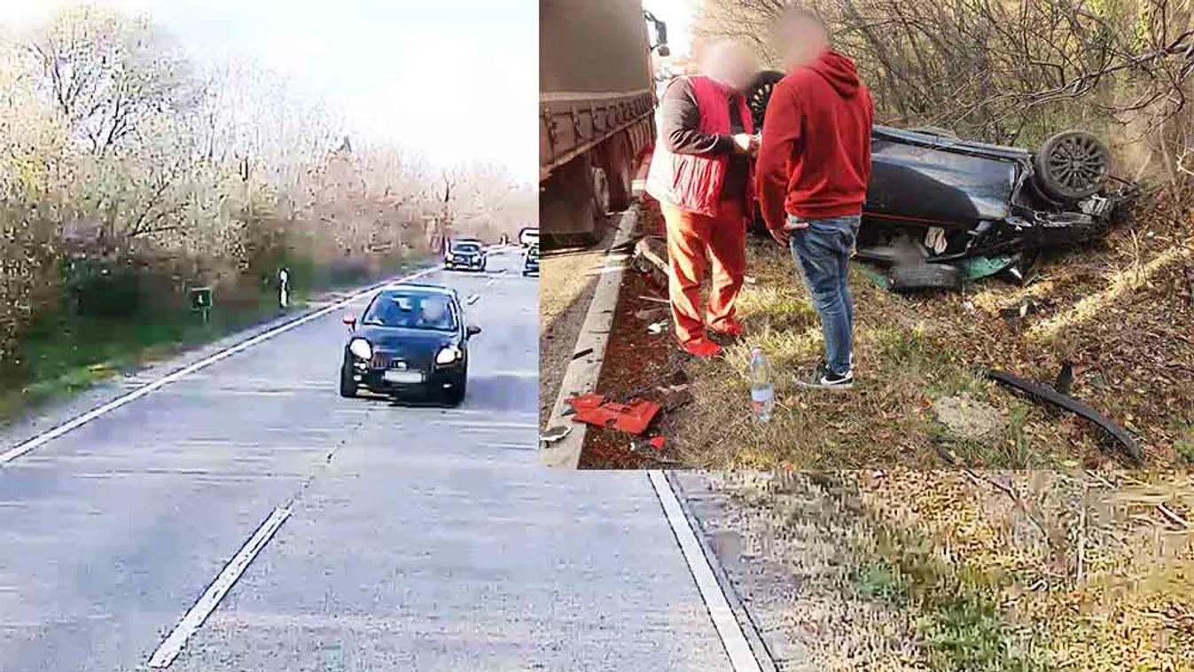 VIDEÓ: Frontális ütközés, amit Sándor még el tudott kerülni