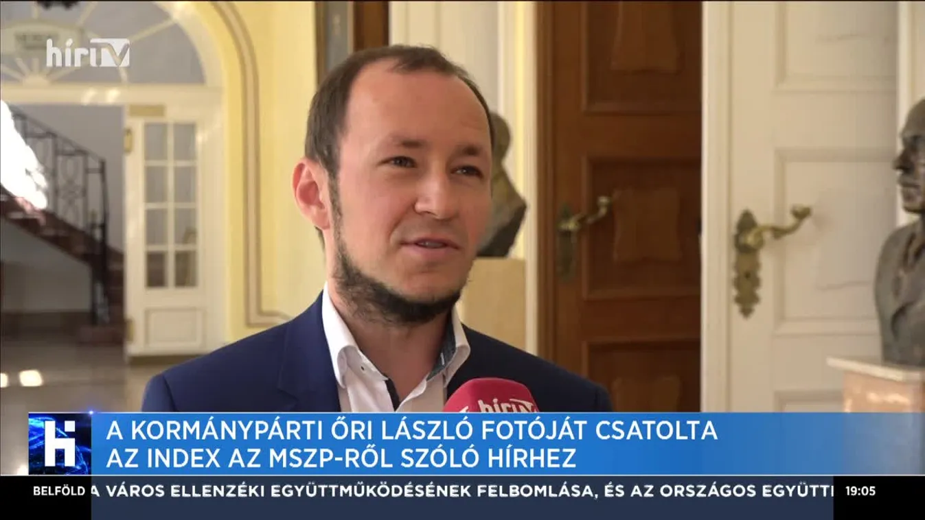 A kormánypárti Őri László fotóját csatolta az Index az MSZP-ről szóló hírhez