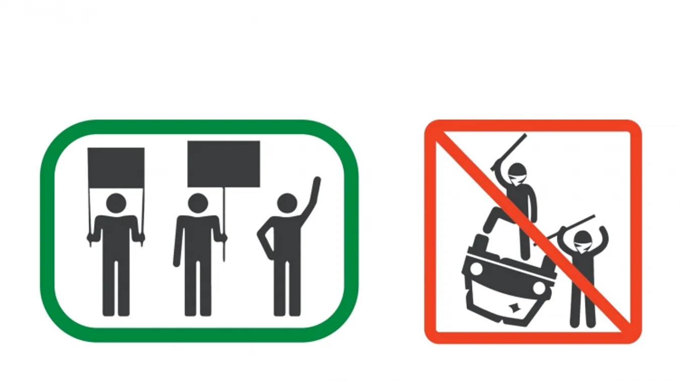 Kisokost készített a rendőrség a tüntetőknek