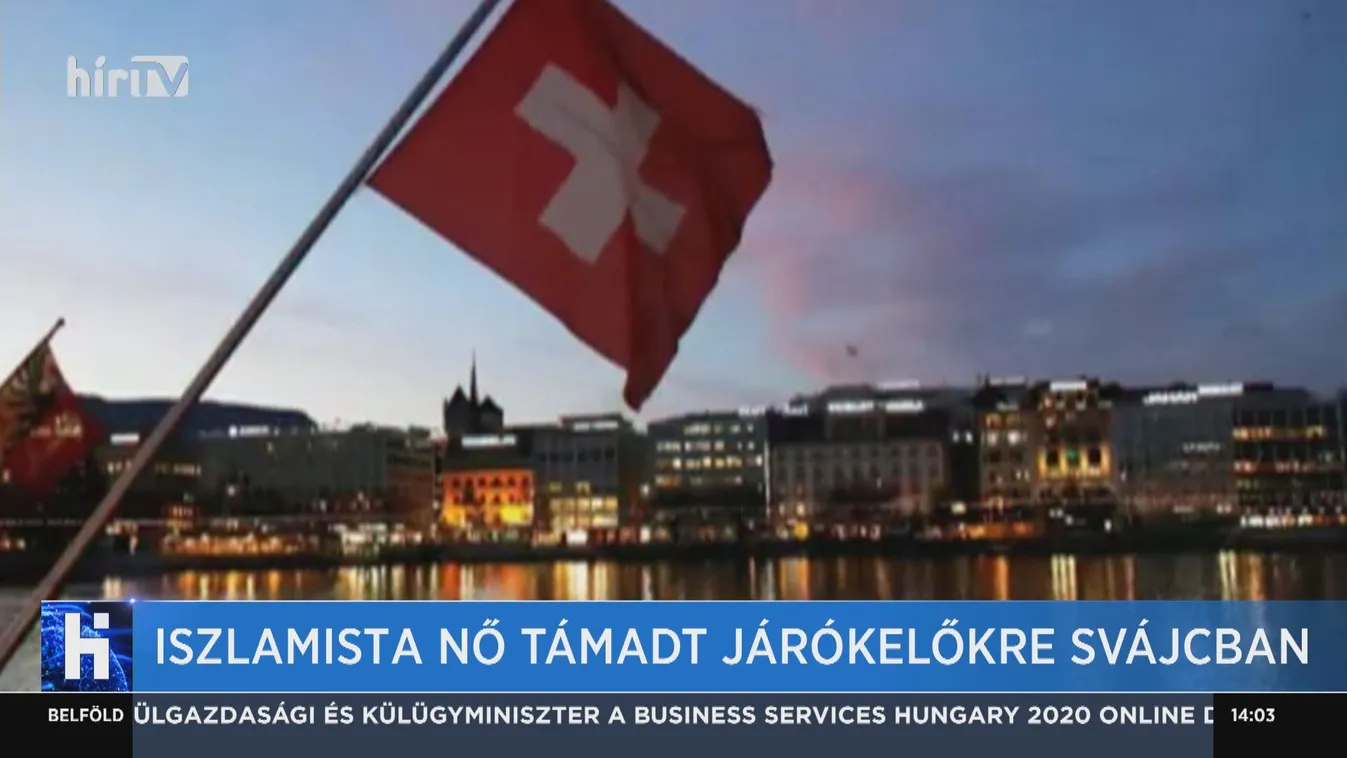 Iszlamista nő támadt járókelőkre Svájcban