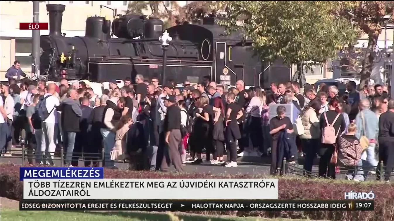 Az újvidéki állomásomlás áldozataira emlékeznek