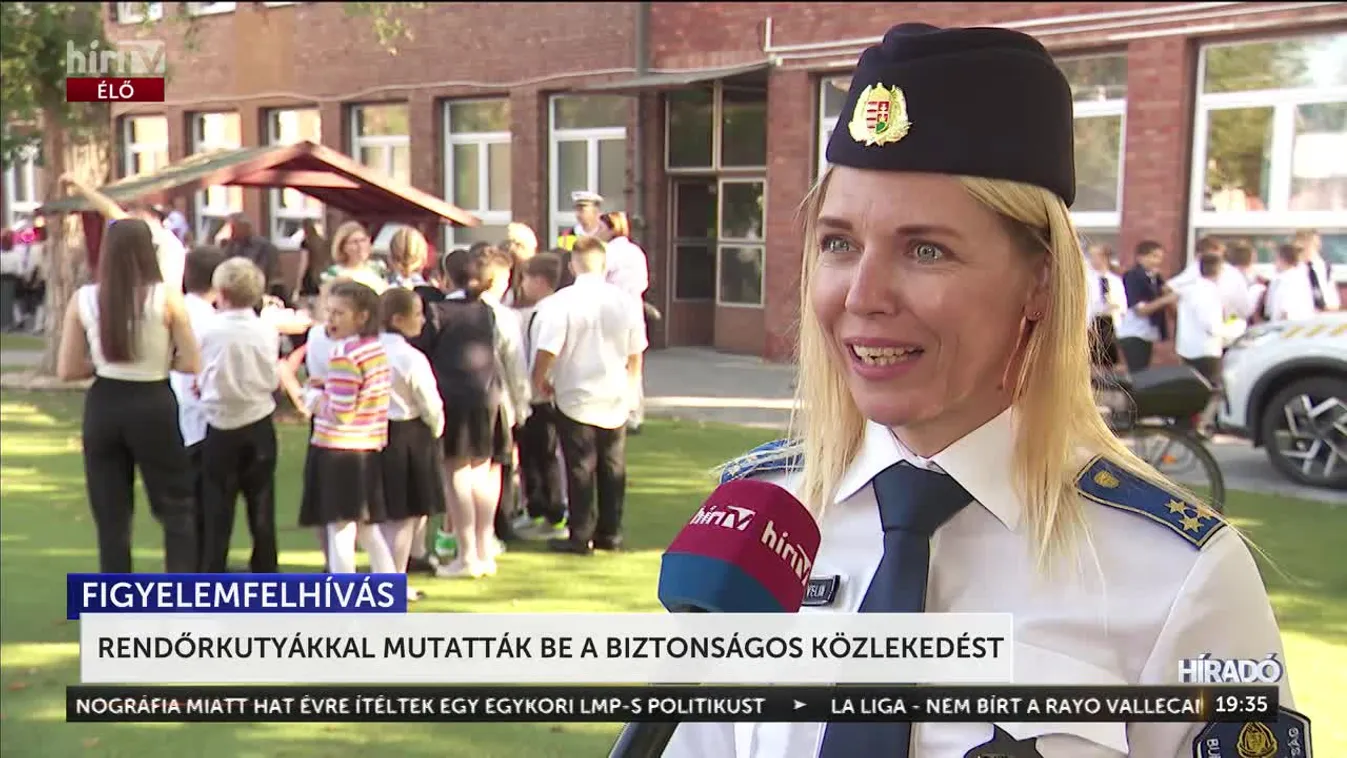 Rendőrkutyák parádéja Zuglóban: látványos tanévnyitó mutatta meg, hogyan kelj át biztonságosan a zebrán