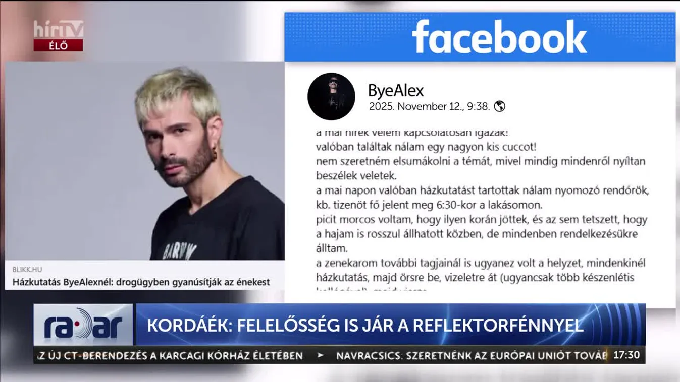 Radar - KORDÁÉK: FELELŐSSÉG IS JÁR A REFLEKTORFÉNNYEL
