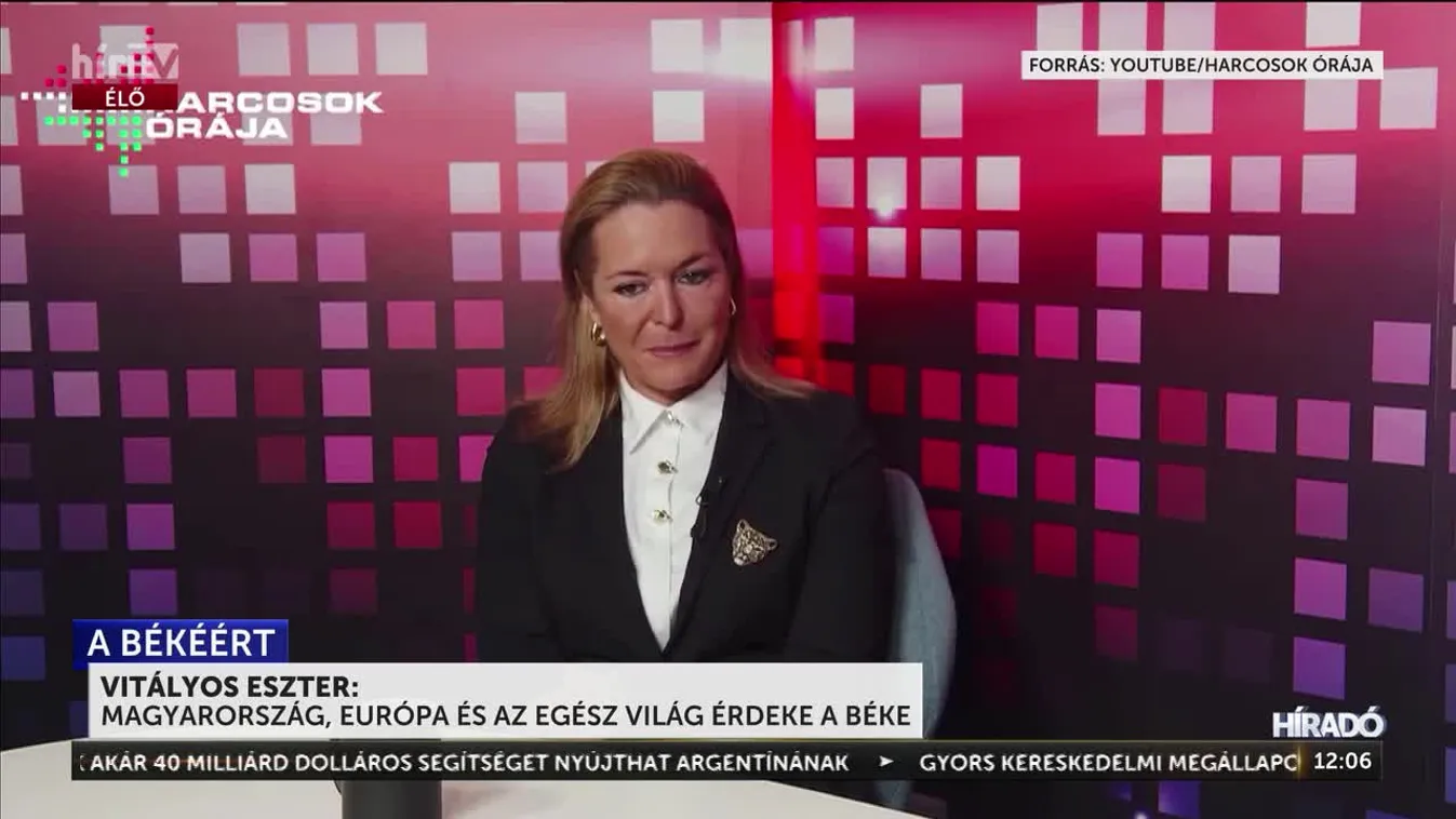 Egész Európa és az egész világ érdeke, hogy béke legyen - Vitályos Eszter + videó