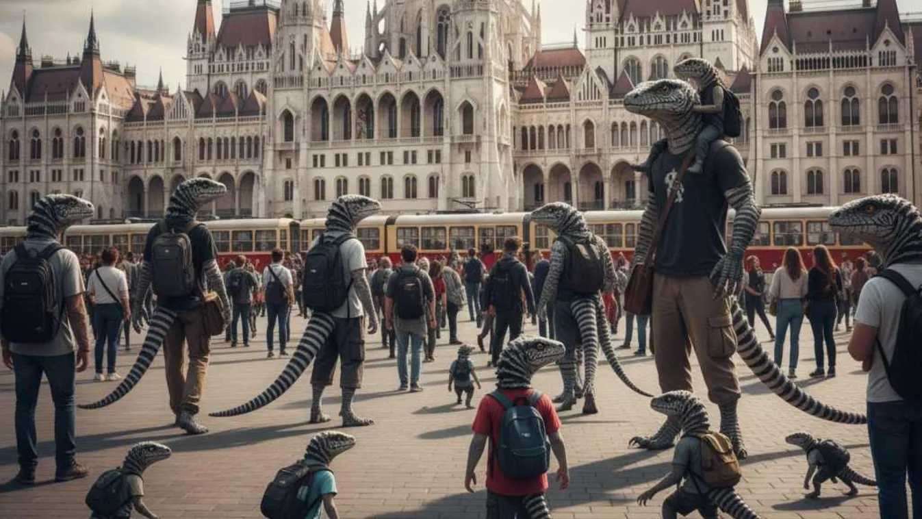 Zebracsíkos gyíkembereket is láthatott Hadházy Ákos: Orbán Viktor csak szelíden mosolygott és továbbállt + videó