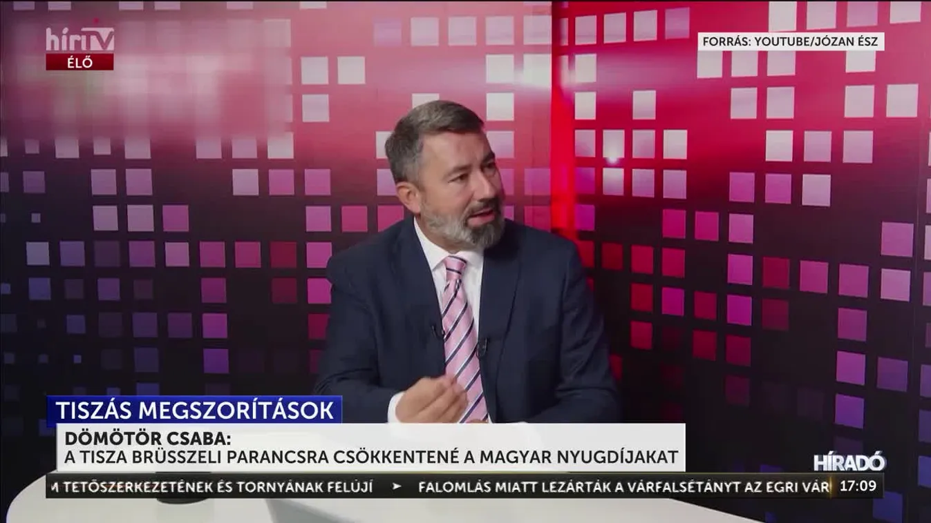 Hidvéghi Balázs: Most pont a nyugdíjjal van bajuk a Tiszásoknak + videó