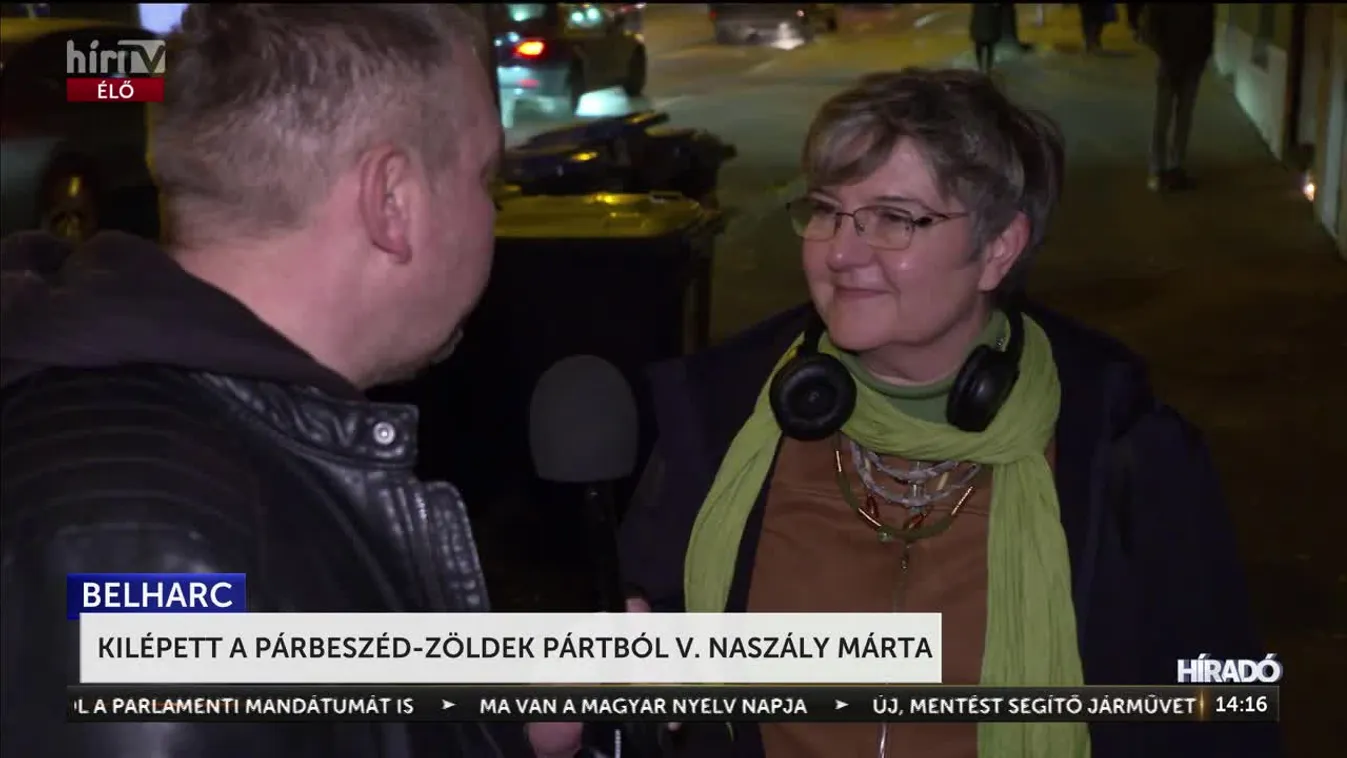 Kilépett a Párbeszéd-Zöldek Pártból V. Naszályi Márta + videó