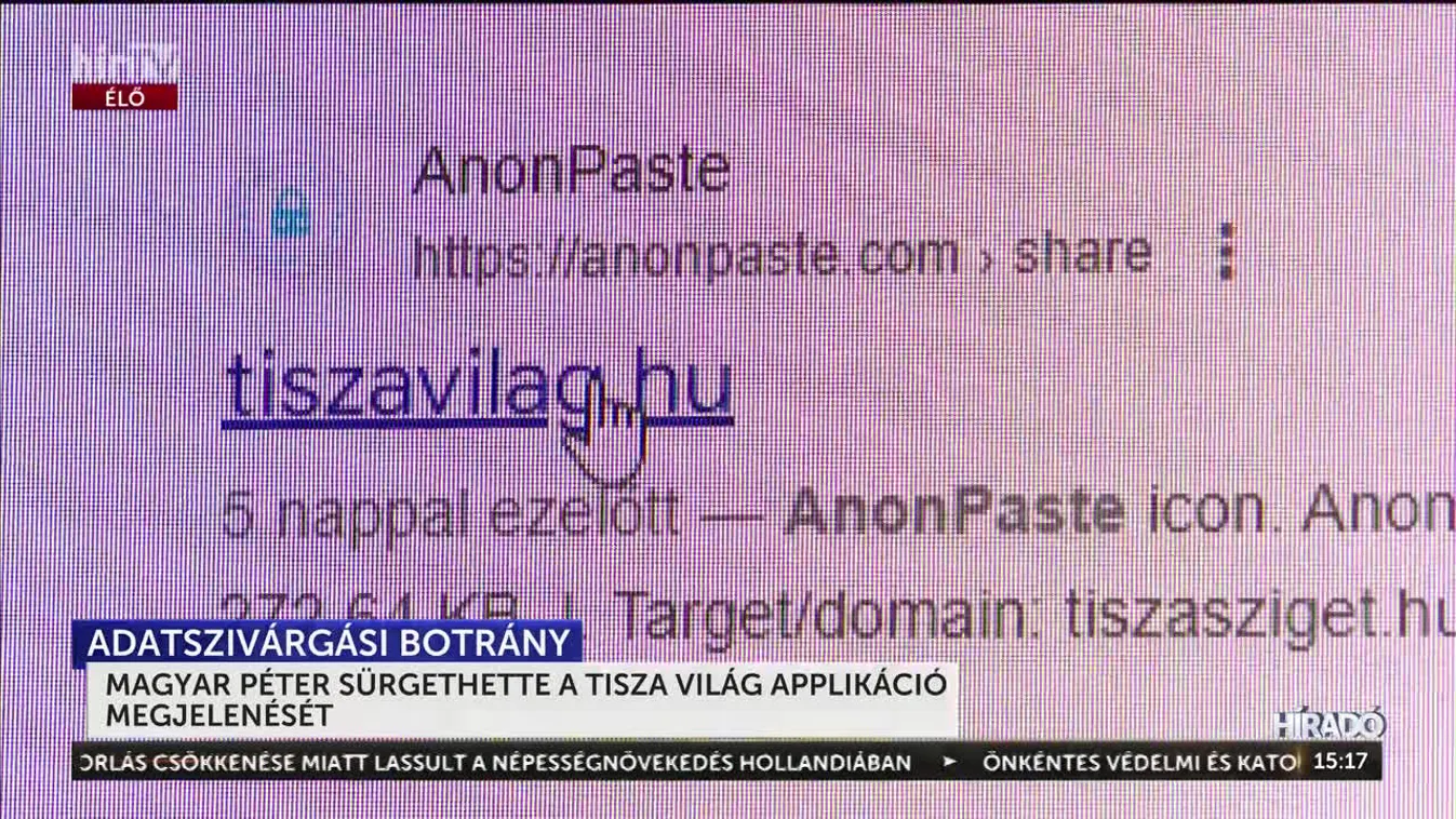 MAGYAR PÉTER SÜRGETHETTE A TISZA VILÁG APPLIKÁCIÓ MEGJELENÉSÉT