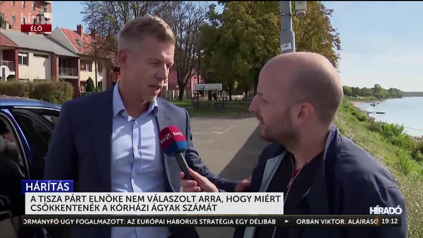 A Tisza Párt elnöke nem válaszolt arra a kérdésre, hogy miért csökkentenék a kórházi ágyak számát + videó