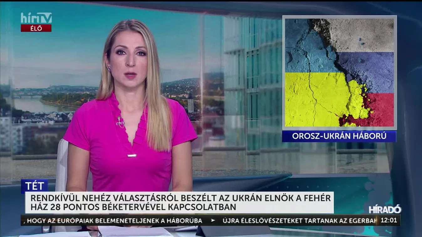 RENDKÍVÜL NEHÉZ VÁLASZTÁSRÓL BESZÉLT AZ UKRÁN ELNÖK A FEHÉR HÁZ 28 PONTOS BÉKETERVÉVEL KAPCSOLATBAN