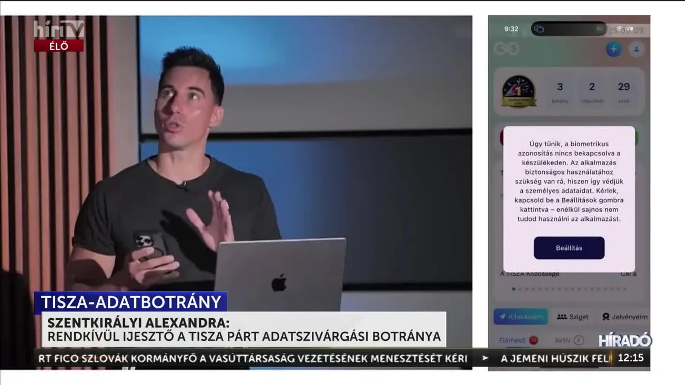 Rendkívül ijesztőnek nevezte a Tisza Párt adatszivárgási botrányát a Fidesz fővárosi frakcióvezetője