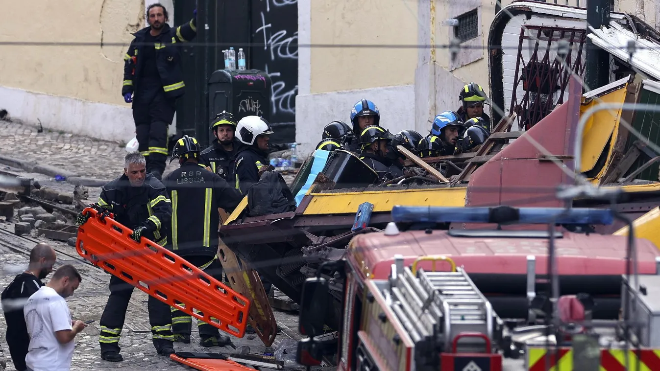 Fogaskerekű-baleset miatt gyászba borult Lisszabon