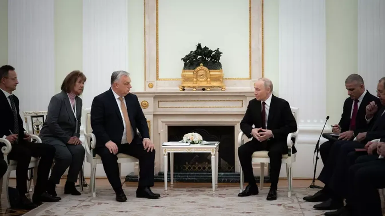 Magyarország energiaellátásáról tárgyal Orbán Viktor az orosz elnökkel