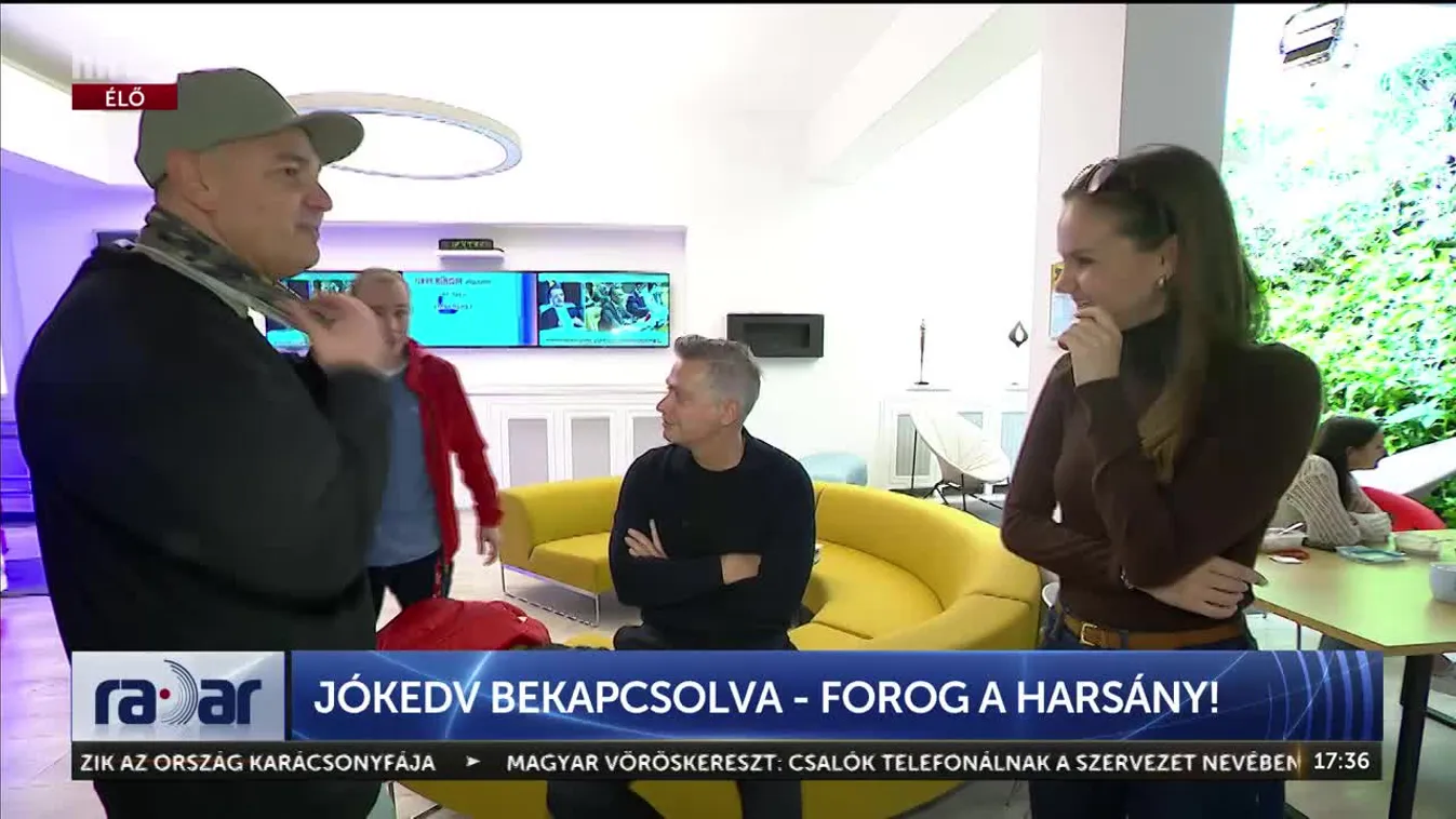 Kulisszatitkok a Harsány felvételéről: AI, foci és féktelen nevetés a Hír TV stúdiójában + videó