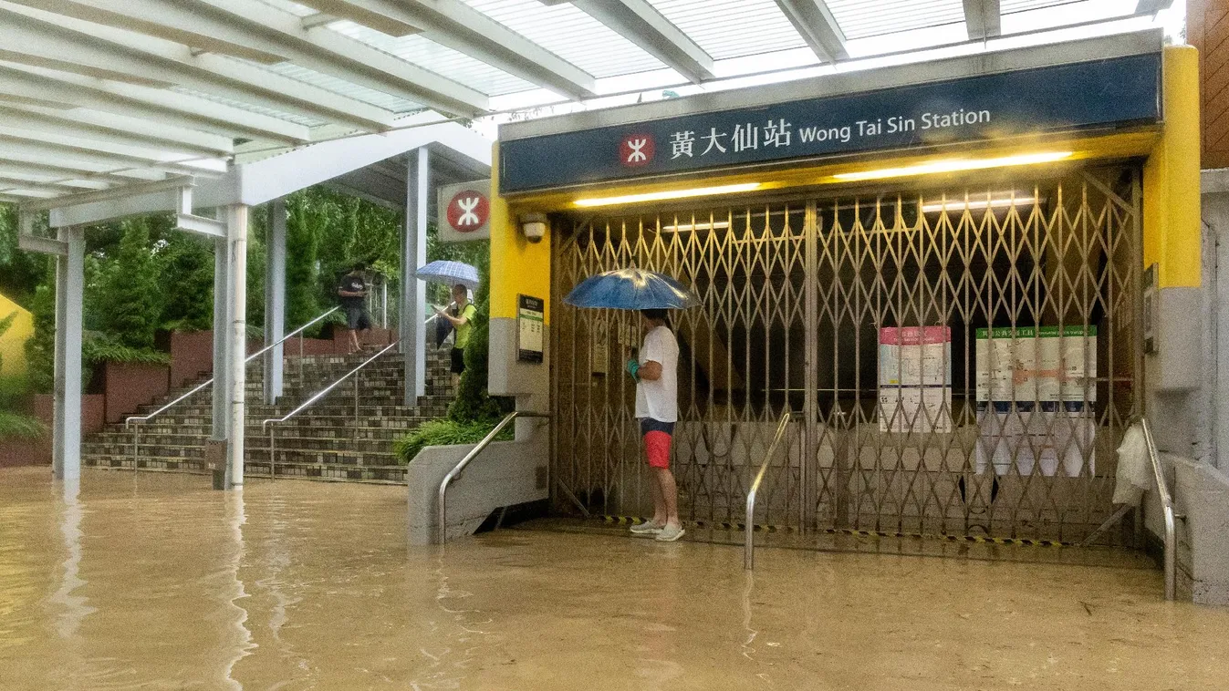 Még sohasem esett ennyi eső Hongkong történelmében