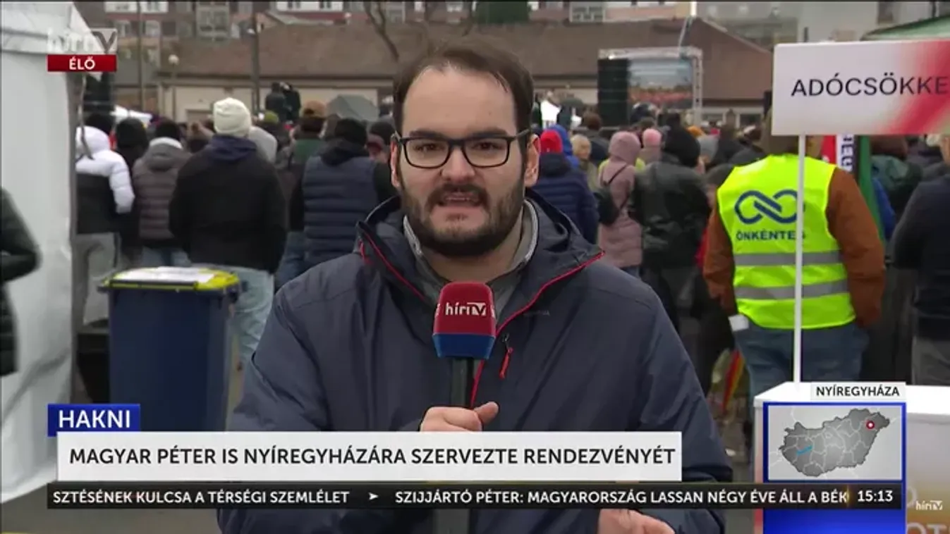 Magyar Péter Nyíregyházán: késés, káosz és érdektelenség a Búza téren