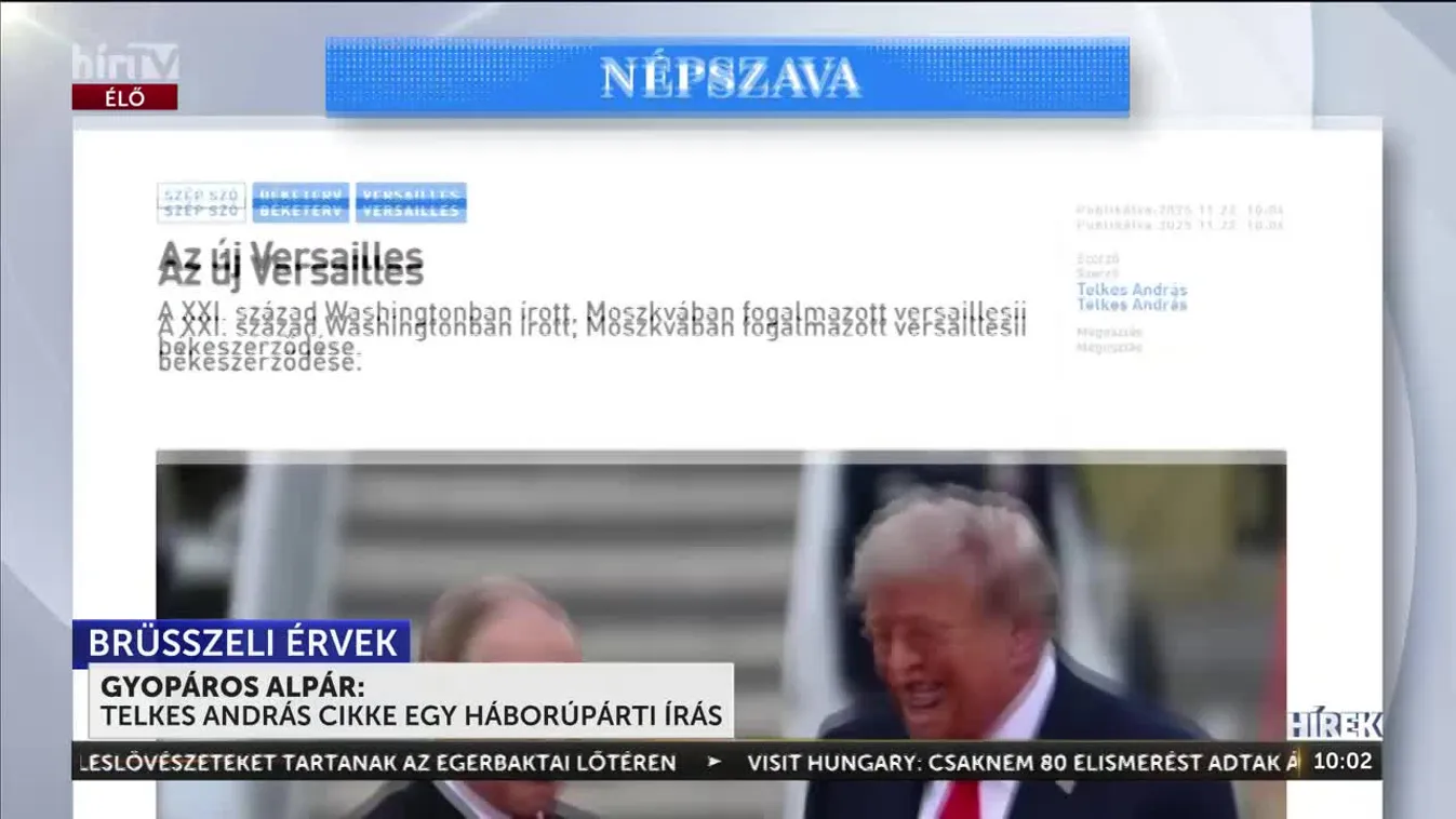 Gyopáros Alpár: Telkes András cikke egy háborúpárti írás