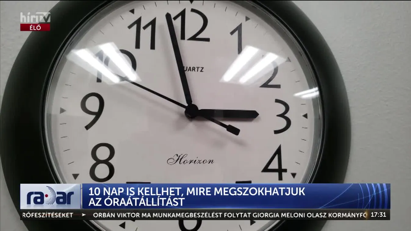 Radar – 10 nap is kellhet mire megszokhatjuk az óraátállítást  + videó