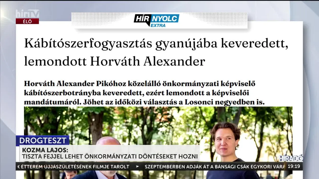 Józsefváros - Kozma Lajos: az időközi választáson induló jelölteken végezzenek drogtesztet + videó