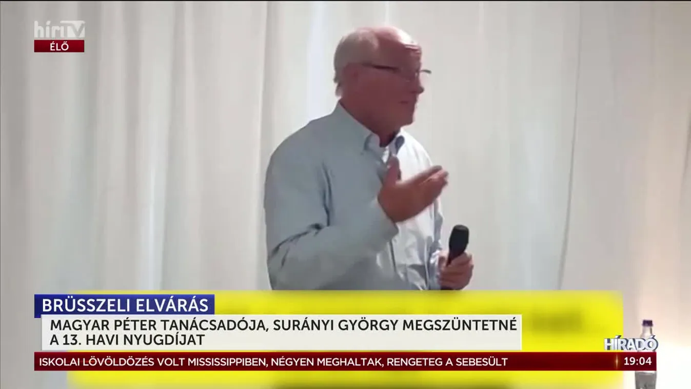 Magyar Péter tanácsadója megszüntetné a 13 havi nyugdíjat + videó