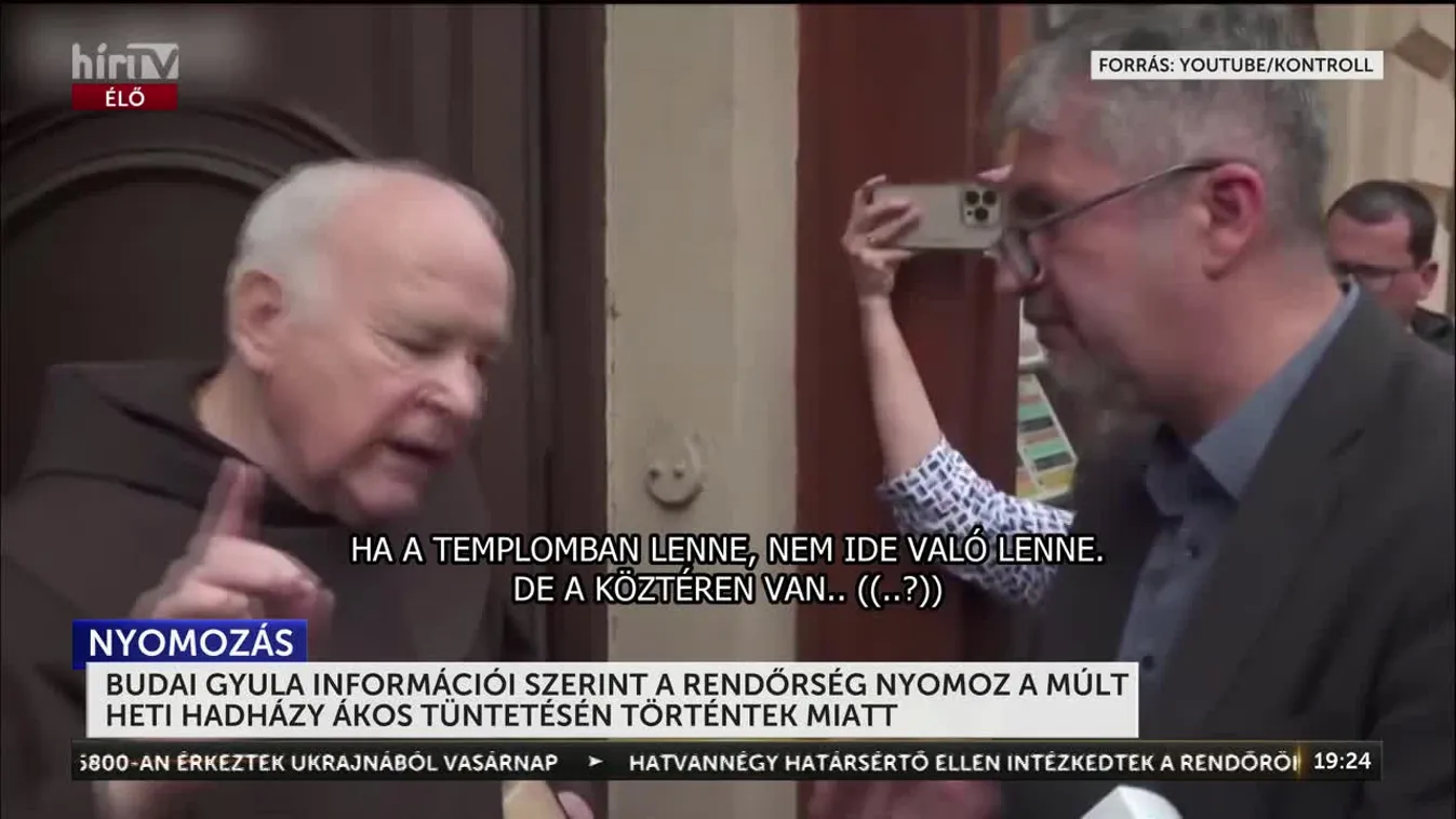 H. Ákos tüntetői lincshangulatot keltettek a 82 éves Pál atya ellen + videó