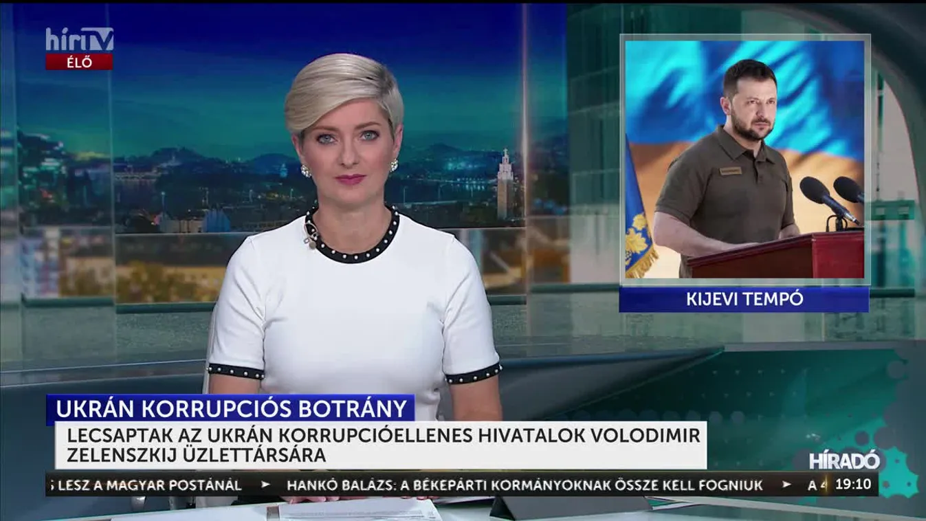 LECSAPTAK AZ UKRÁN KORRUPCIÓELLENES HIVATALOK VOLODIMIR ZELENSZKIJ ÜZLETTÁRSÁRA