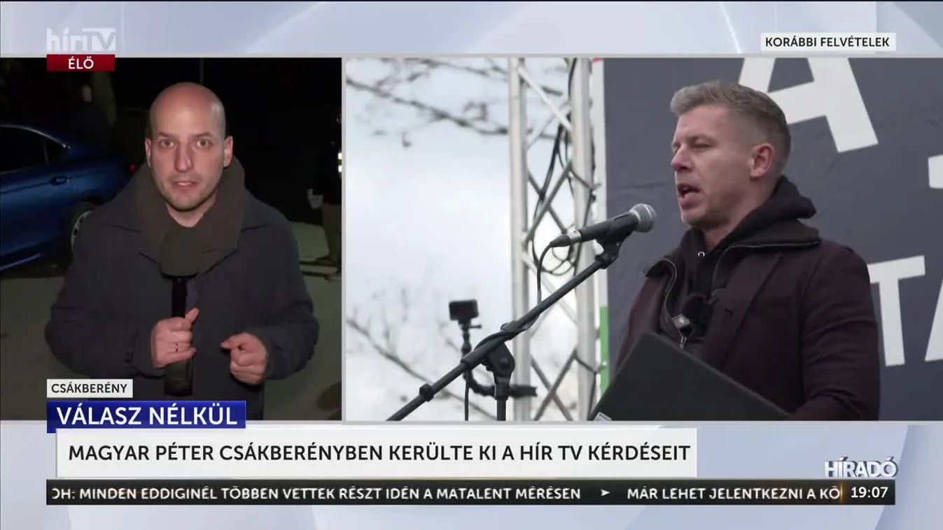 Hol a bátorság? Magyar Péter Csákberényben sem mert válaszolni az adatbotrányra + videó