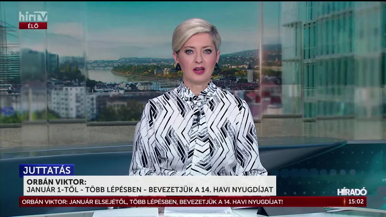 Orbán Viktor: Január 1-től több lépésben bevezetjük a 14. havi nyugdíjat