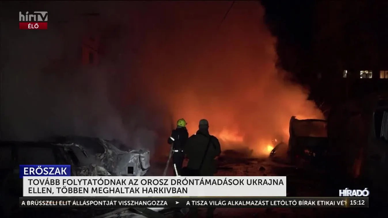 TOVÁBB FOLYTATÓDNAK AZ OROSZ DRÓNTÁMADÁSOK UKRAJNA ELLEN, TÖBBEN MEGHALTAK HARKIVBAN