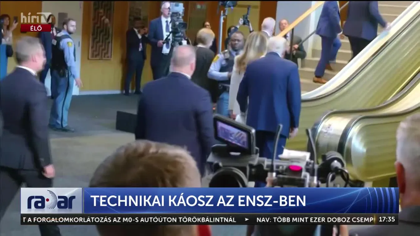 Radar - Döbbenet az ENSZ-ben: leállt a mozgólépcső, majd a súgógép is