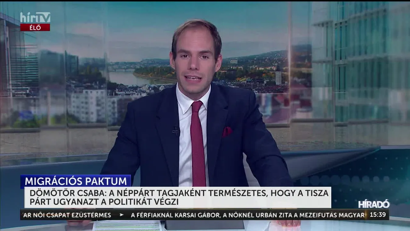 Dömötör Csaba: a Néppárt tagjaként természetes, hogy a Tisza Párt ugyanazt a politikát végzi