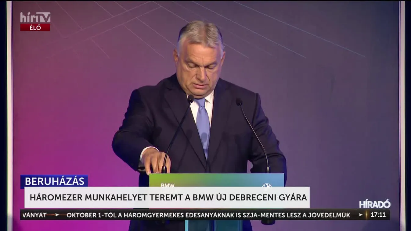 Hihetetlen összeg! -  Orbán Viktor: Hét év alatt ezer milliárd forintnál is több fejlesztés történt Debrecenben a BMW-gyárért + videó