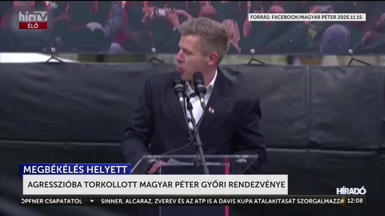 Magyar Péter a megbékélés jegyében hirdetett pártrendezvényt Győrbe + videó