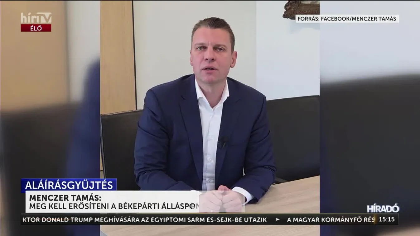 Menczer Tamás: bele akarnak nyomi bennünket a háborúba, ezért kell megerősítenünk a békepárti álláspontunkat + videó