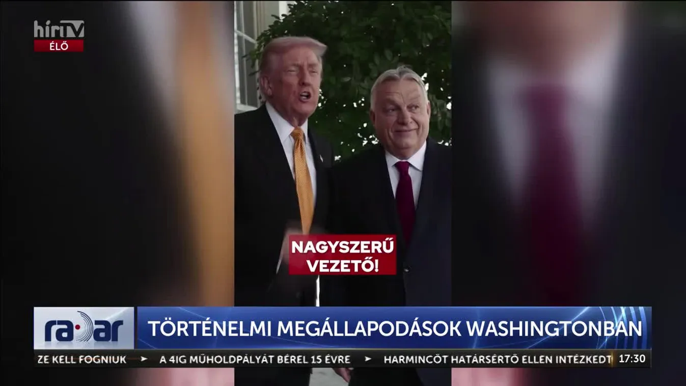 Radar – Történelmi megállapodások Washingtonban