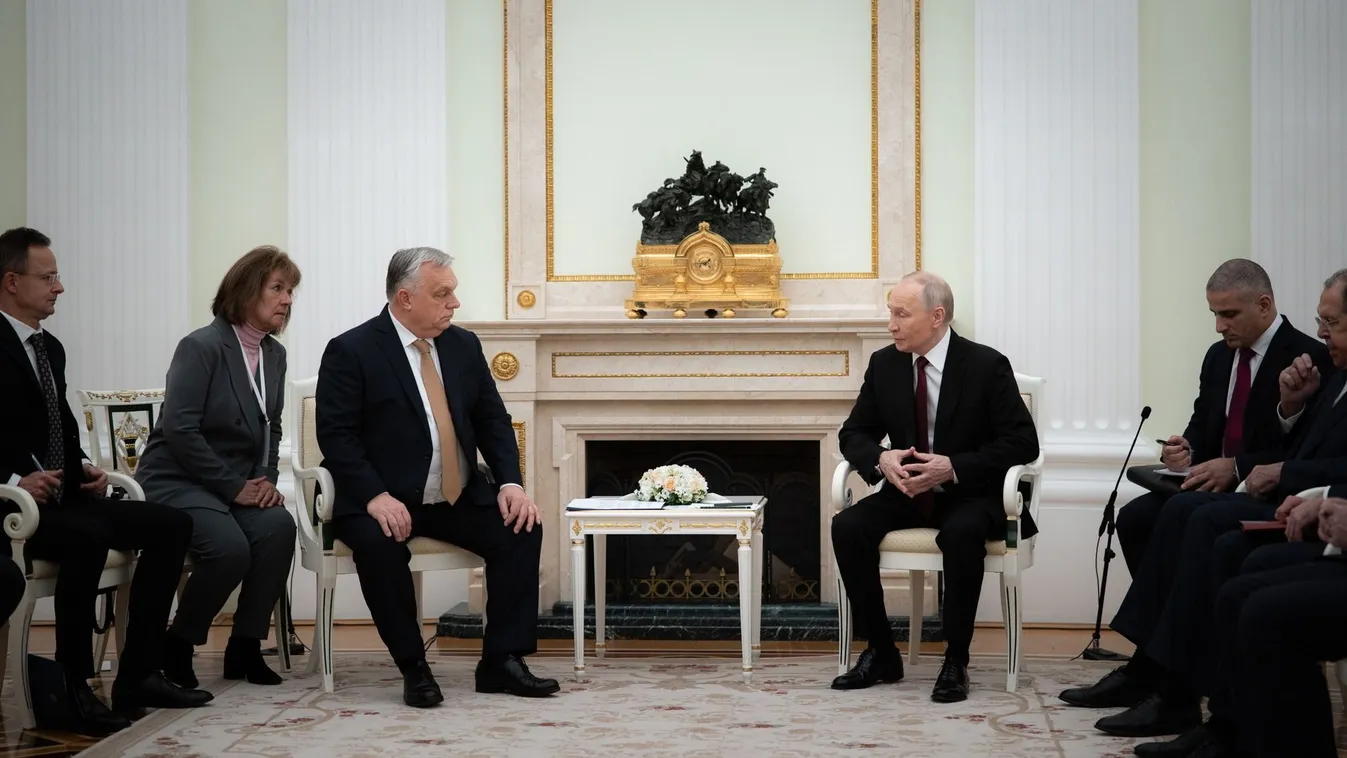 Magyarország energiaellátásáról tárgyal Orbán Viktor az orosz elnökkel
