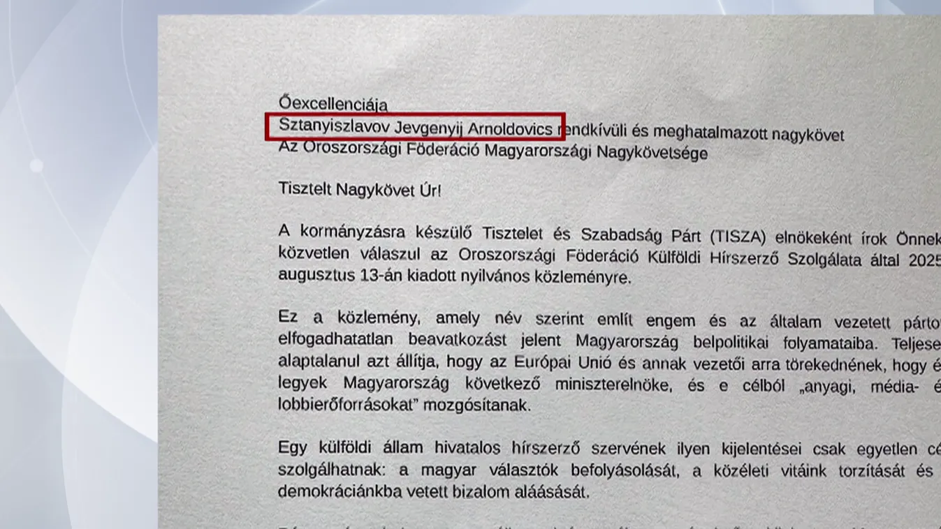 Még egy nagykövet nevét sem tudja helyesen leírni a Tisza Párt elnöke + videó