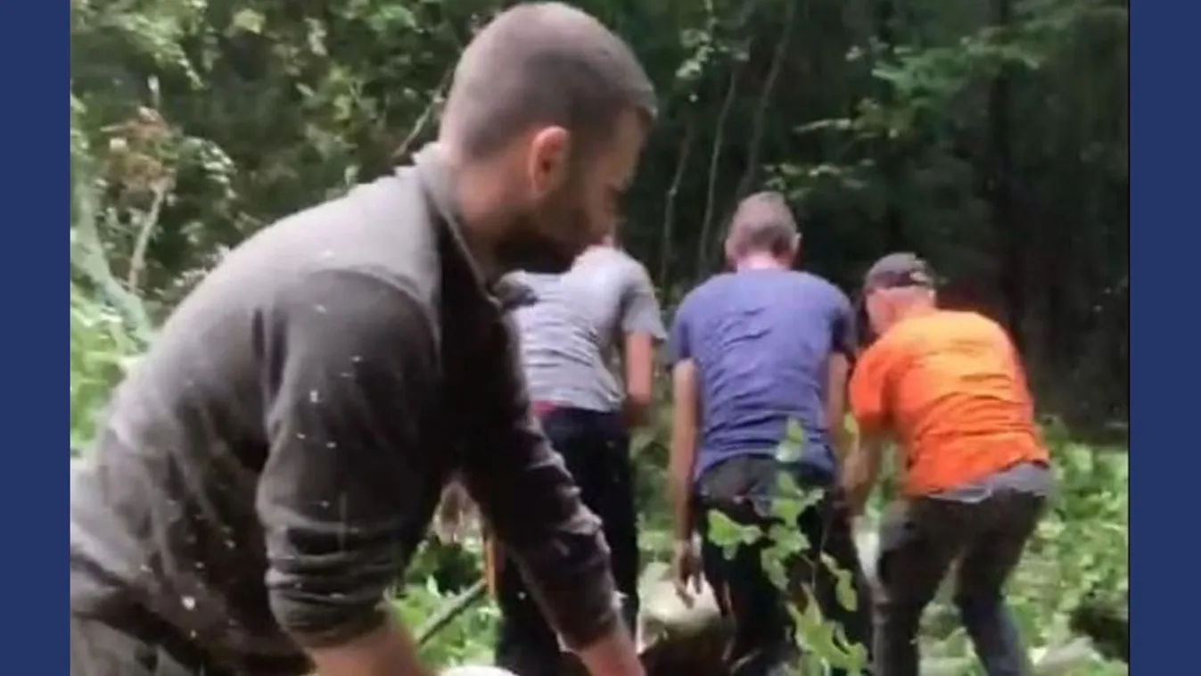 Szívvel a nagy esőben: Négy hős összefogása mentette meg az utat Baranyában – vigyázzunk egymásra + videó