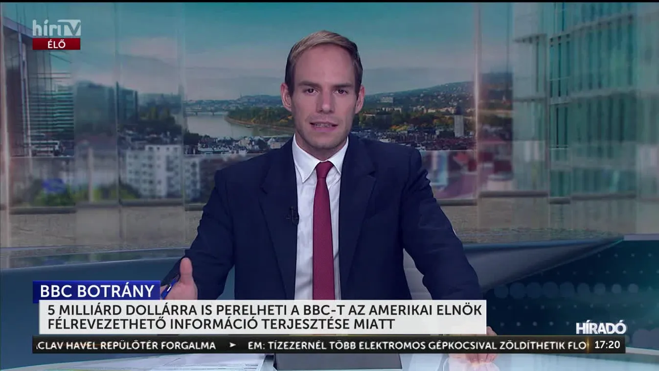 5 milliárd dollárra is perelheti a BBC-t az amerikai elnök félrevezethető információ terjesztése miatt