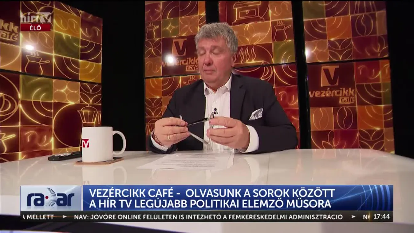 Radar - VEZÉRCIKK CAFÉ - OLVASUNK A SOROK KÖZÖTT A HÍR TV LEGÚJABB POLITIKAI ELEMZŐ MŰSORA