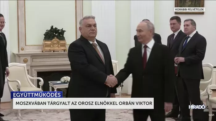 Orbán Viktor Moszkvában: garantált a gáz és a béke