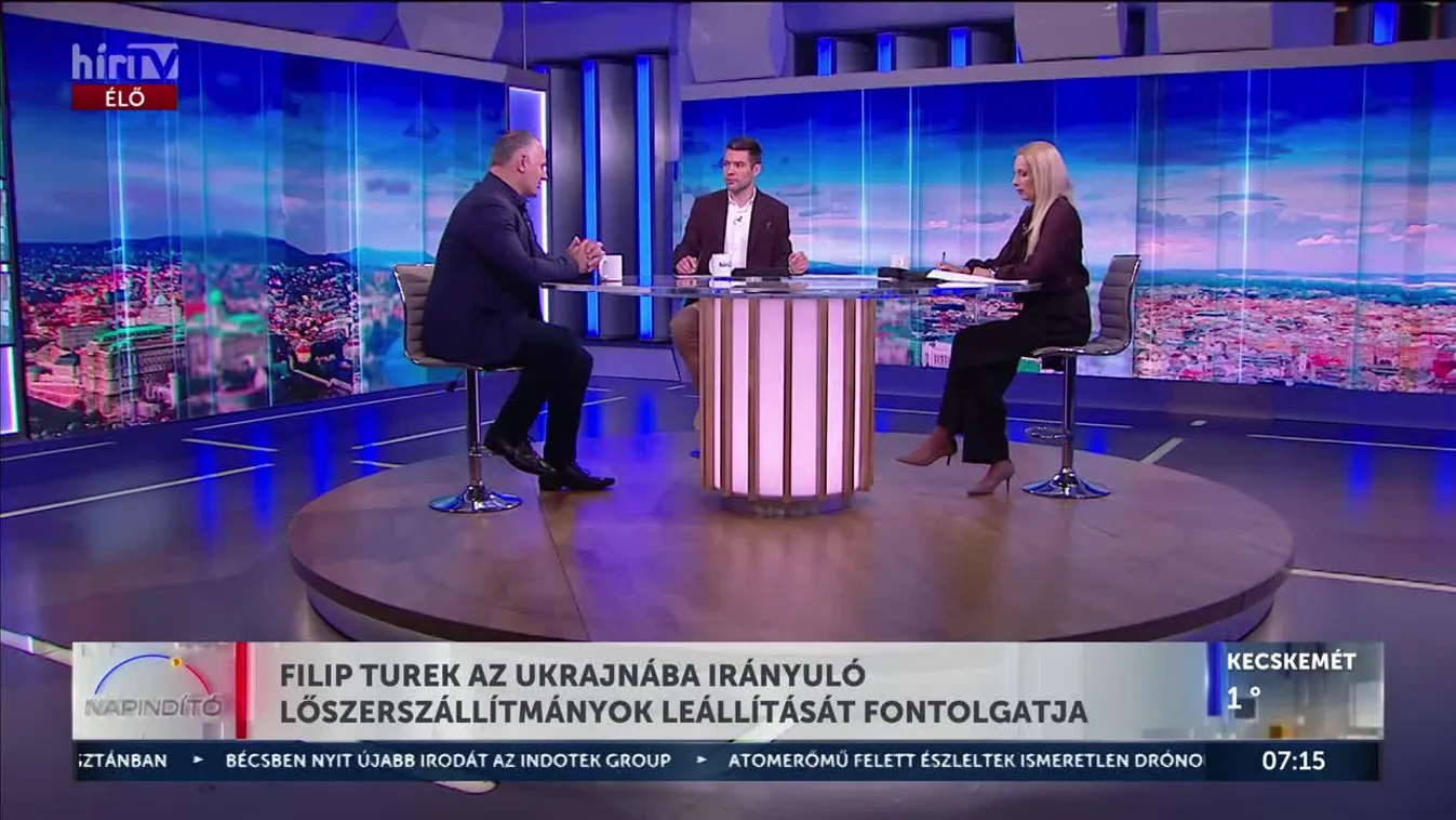 FILIP TUREK AZ UKRAJNÁBA IRÁNYULÓ LŐSZERSZÁLLÍTMÁNYOK LEÁLLÍTÁSÁT FONTOLGATJA