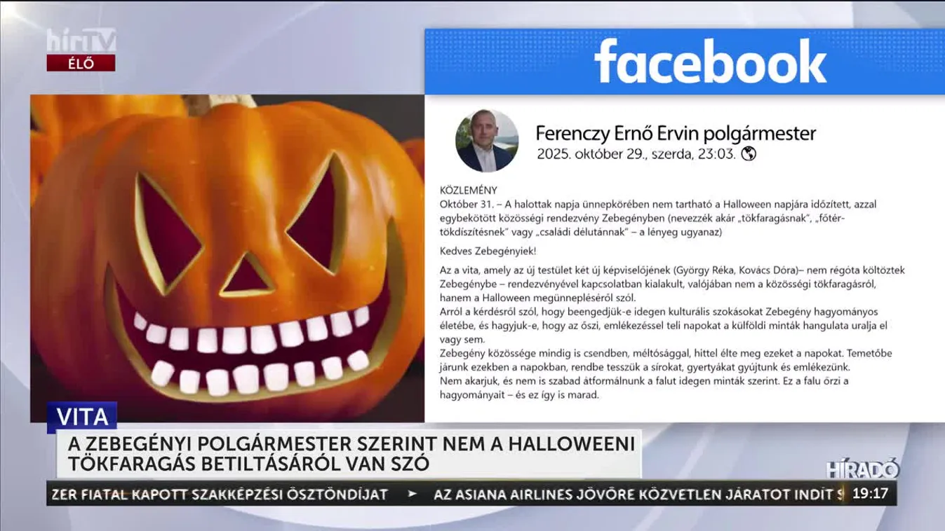 Halloween a templomkertben? A zebegényi polgármester behúzta a józan ész fékjét + videó