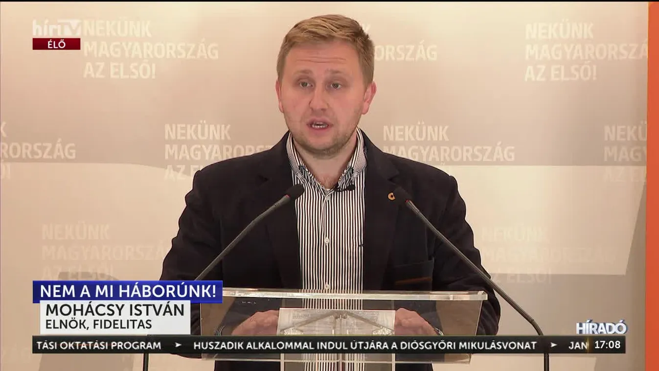 Háborúellenes szórólap-kampányba kezd a Fidelitas + videó