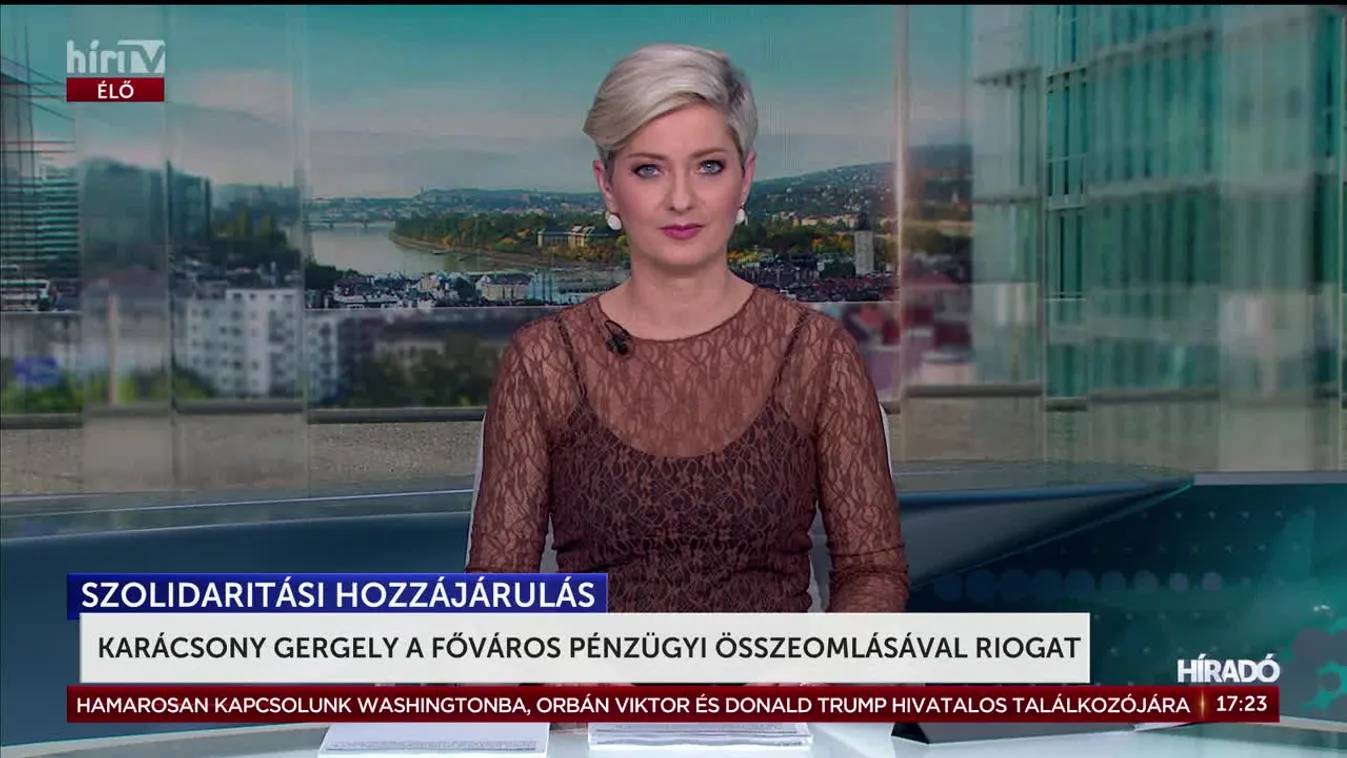 KARÁCSONY GERGELY A FŐVÁROS PÉNZÜGYI ÖSSZEOMLÁSÁVAL RIOGAT