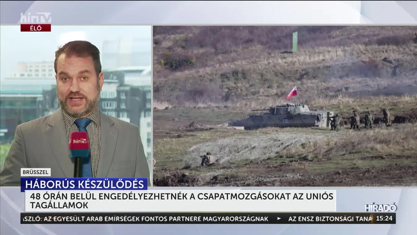 Brüsszel tagállami hatáskört elvonva gyorsítaná fel a katonai konvojok határátlépését + videó