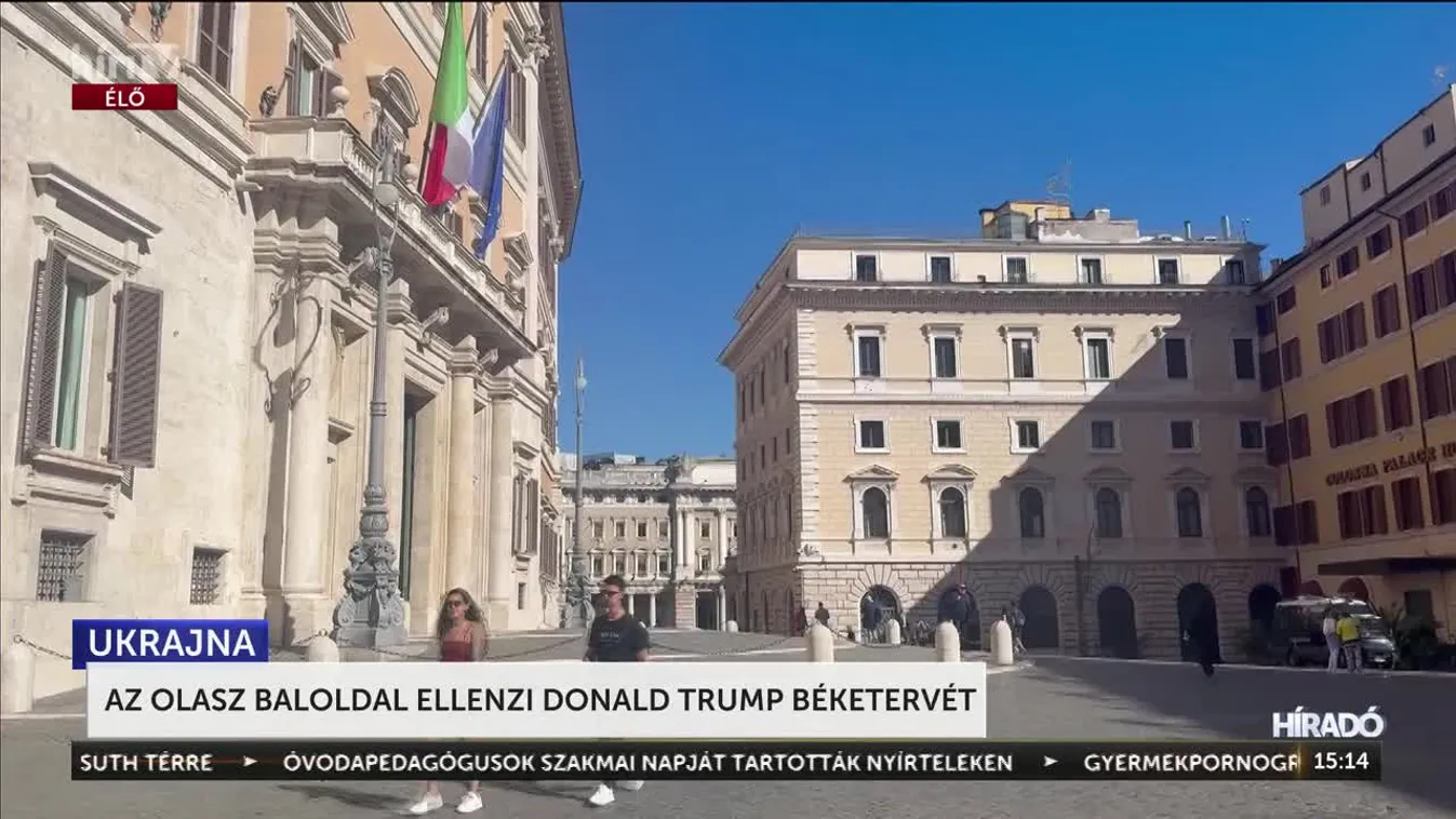 AZ OLASZ BALOLDAL ELLENZI DONALD TRUMP BÉKETERVÉT