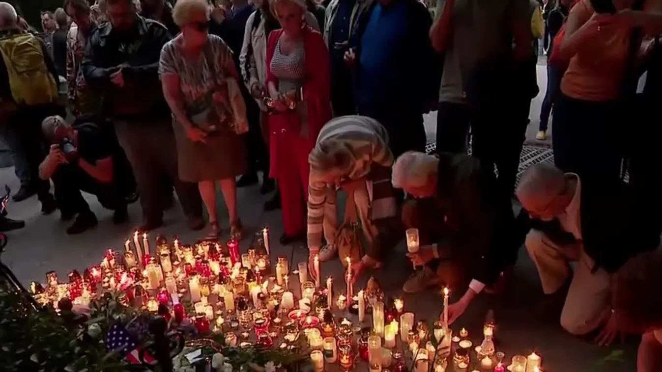 Gyertyagyújtással emlékeznek Charlie Kirk, amerikai konzervatív aktivistára ma este  + videó