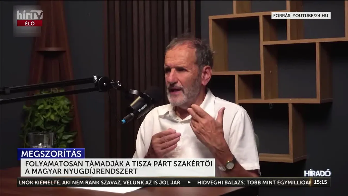 FOLYAMATOSAN TÁMADJÁK A TISZA PÁRT SZAKÉRTŐI A MAGYAR NYUGDÍJRENDSZERT