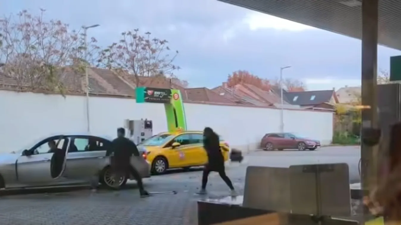 Ütötték-verték egymást: nagy ramazuri volt egy benzinkúton + videó